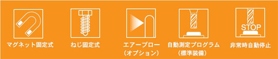 マグネット固定式